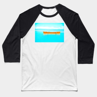 Orange outrigger in lagoon Baseball T-Shirt